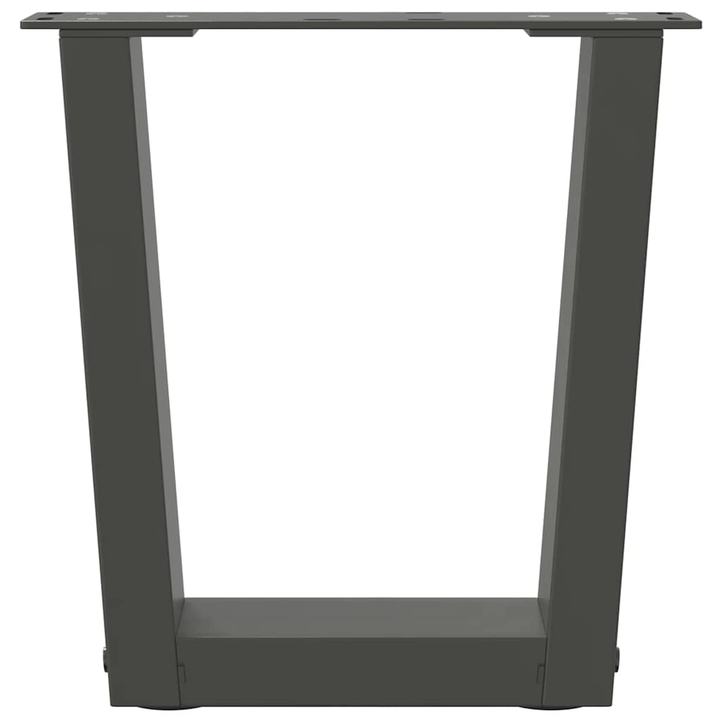 Salontafelpoten 2 st V-vormig 40x(30-31,3) cm staal antraciet is nu te koop bij PeponiXL, paradijselijk wonen!