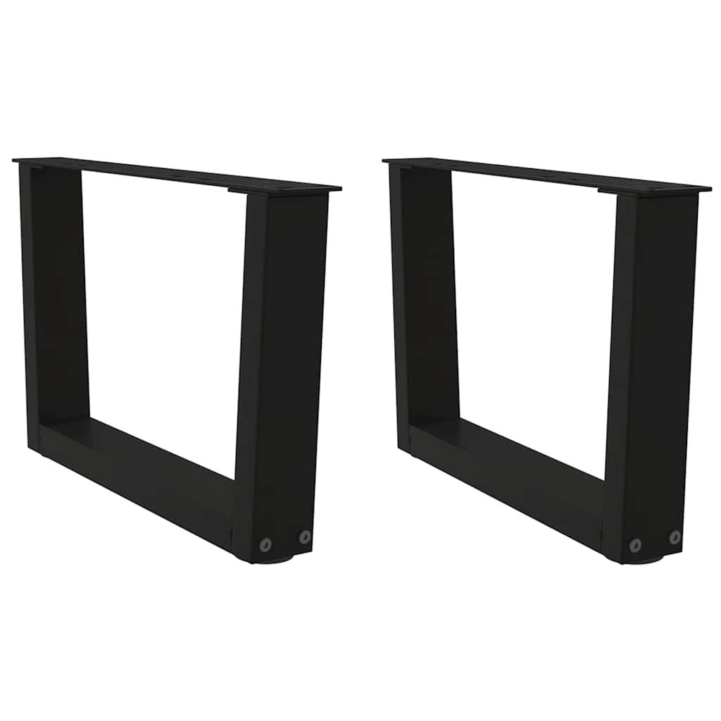 Salontafelpoten 2 st V-vormig 50x(30-31,3) cm staal zwart is nu te koop bij PeponiXL, paradijselijk wonen!