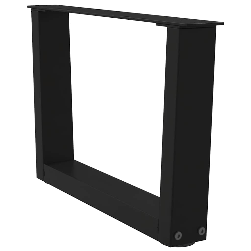 Salontafelpoten 2 st V-vormig 50x(30-31,3) cm staal zwart is nu te koop bij PeponiXL, paradijselijk wonen!