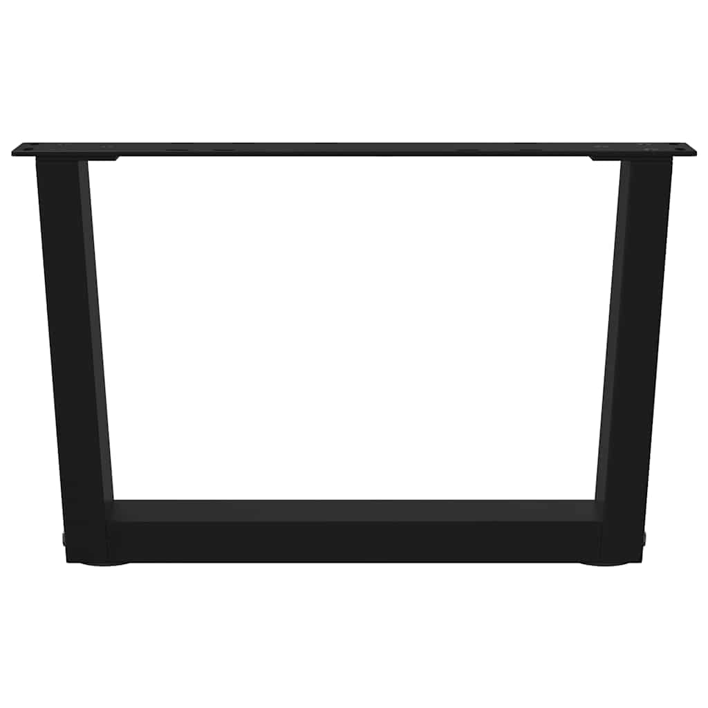 Salontafelpoten 2 st V-vormig 50x(30-31,3) cm staal zwart is nu te koop bij PeponiXL, paradijselijk wonen!