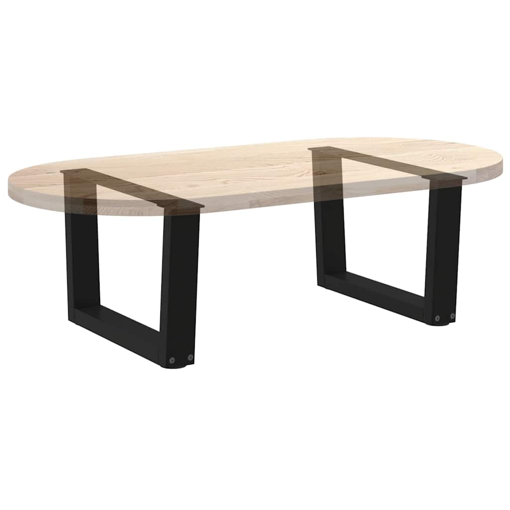 Salontafelpoten 2 st V-vormig 50x(30-31,3) cm staal zwart is nu te koop bij PeponiXL, paradijselijk wonen!