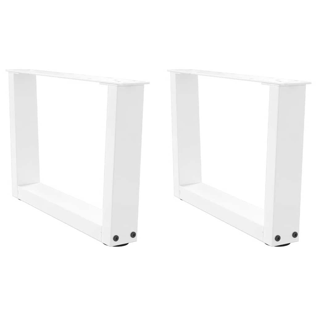 Salontafelpoten 2 st V-vormig 50x(30-31,3) cm staal wit is nu te koop bij PeponiXL, paradijselijk wonen!