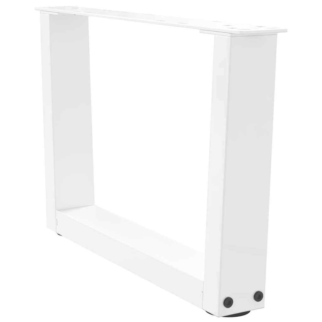 Salontafelpoten 2 st V-vormig 50x(30-31,3) cm staal wit is nu te koop bij PeponiXL, paradijselijk wonen!