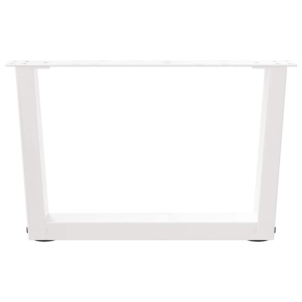 Salontafelpoten 2 st V-vormig 50x(30-31,3) cm staal wit is nu te koop bij PeponiXL, paradijselijk wonen!