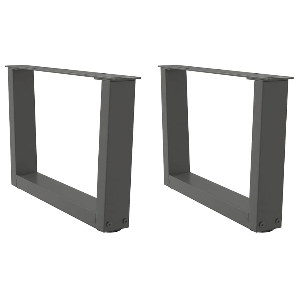 Salontafelpoten 2 st V-vormig 50x(30-31,3) cm staal antraciet is nu te koop bij PeponiXL, paradijselijk wonen!