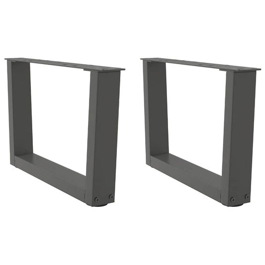 Salontafelpoten 2 st V-vormig 50x(30-31,3) cm staal antraciet is nu te koop bij PeponiXL, paradijselijk wonen!