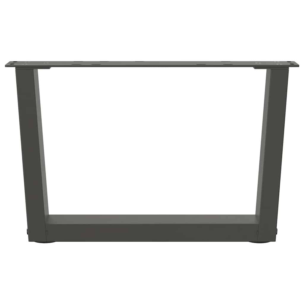 Salontafelpoten 2 st V-vormig 50x(30-31,3) cm staal antraciet is nu te koop bij PeponiXL, paradijselijk wonen!