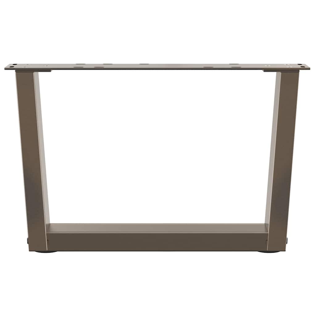 Salontafelpoten 2 st V-vormig 50x(30-31,3) cm staal naturel is nu te koop bij PeponiXL, paradijselijk wonen!