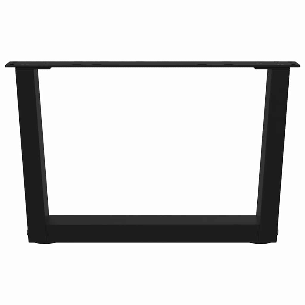 Salontafelpoten 2 st V-vormig 60x(30-31,3) cm staal zwart is nu te koop bij PeponiXL, paradijselijk wonen!