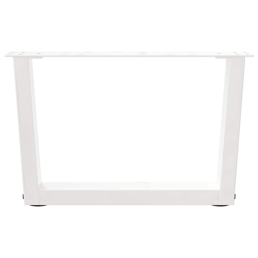 Salontafelpoten 2 st V-vormig 60x(30-31,3) cm staal wit is nu te koop bij PeponiXL, paradijselijk wonen!