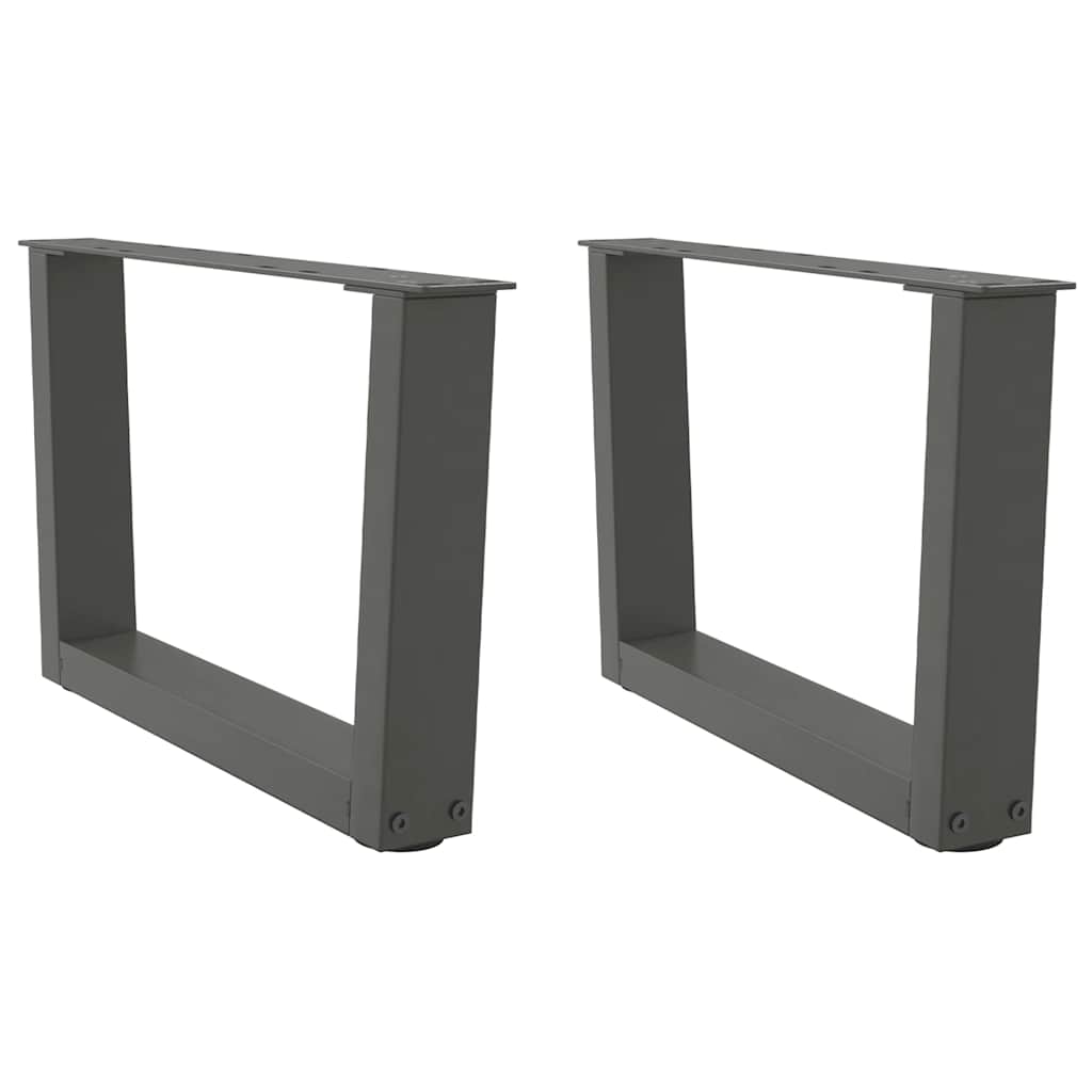Salontafelpoten 2 st V-vormig 60x(30-31,3) cm staal antraciet is nu te koop bij PeponiXL, paradijselijk wonen!