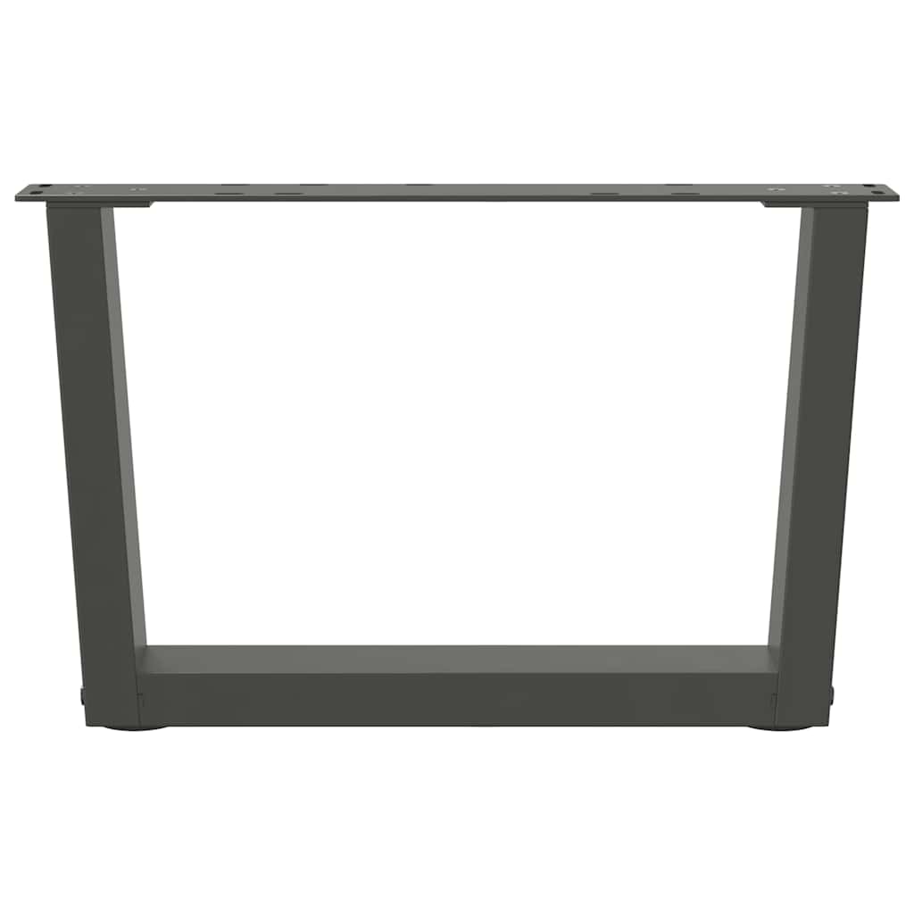 Salontafelpoten 2 st V-vormig 60x(30-31,3) cm staal antraciet is nu te koop bij PeponiXL, paradijselijk wonen!