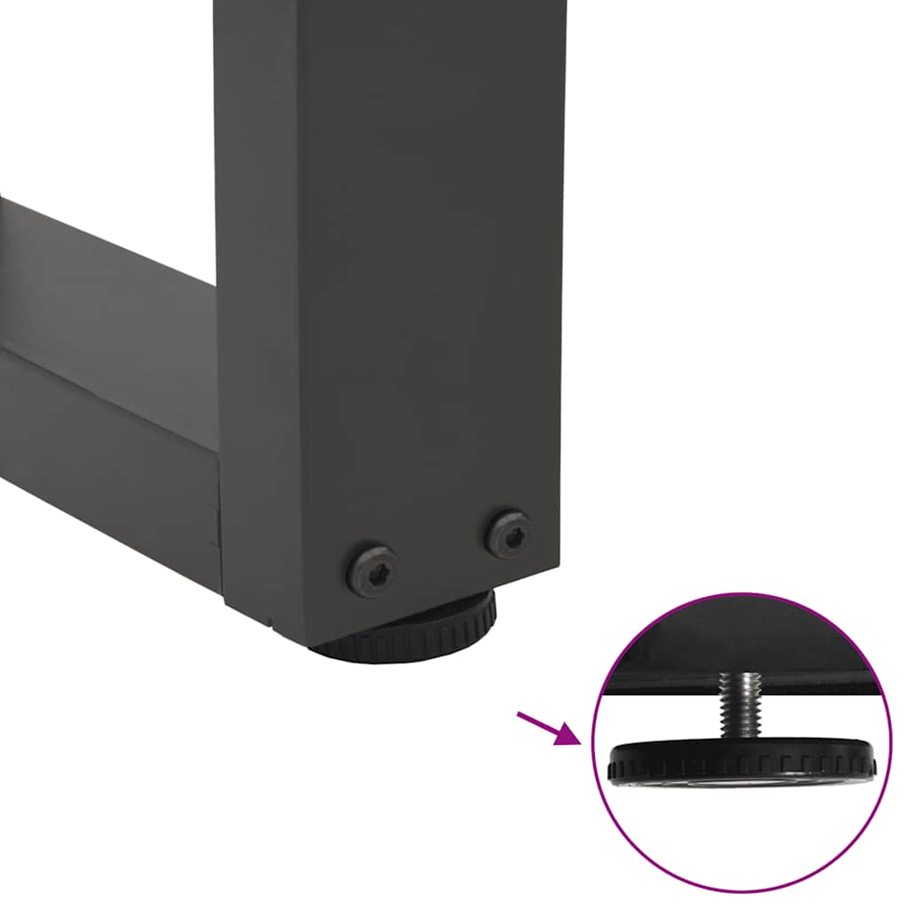 Salontafelpoten 2 st V-vormig 60x(30-31,3) cm staal antraciet is nu te koop bij PeponiXL, paradijselijk wonen!