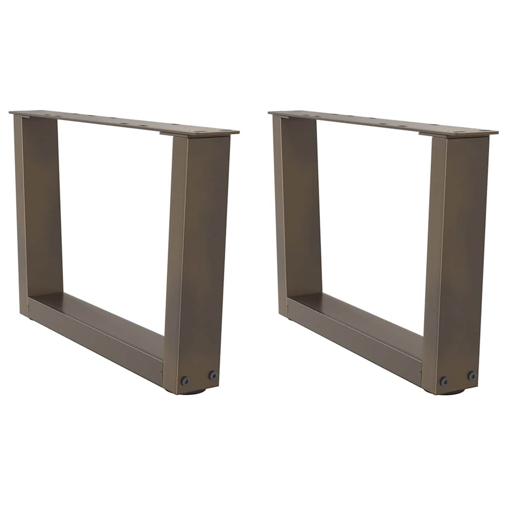 Salontafelpoten 2 st V-vormig 60x(30-31,3) cm staal naturel is nu te koop bij PeponiXL, paradijselijk wonen!