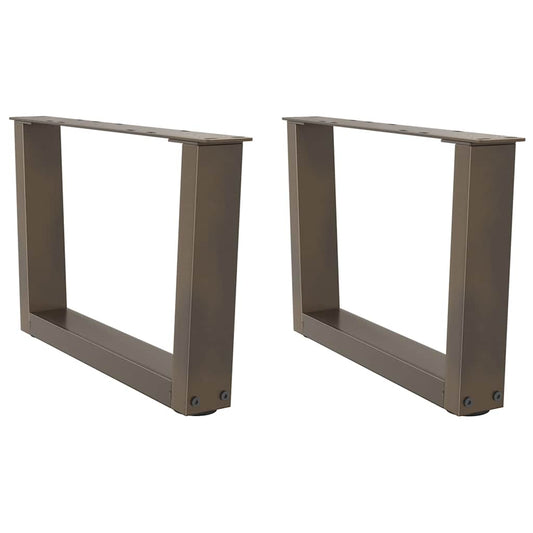 Salontafelpoten 2 st V-vormig 60x(30-31,3) cm staal naturel is nu te koop bij PeponiXL, paradijselijk wonen!