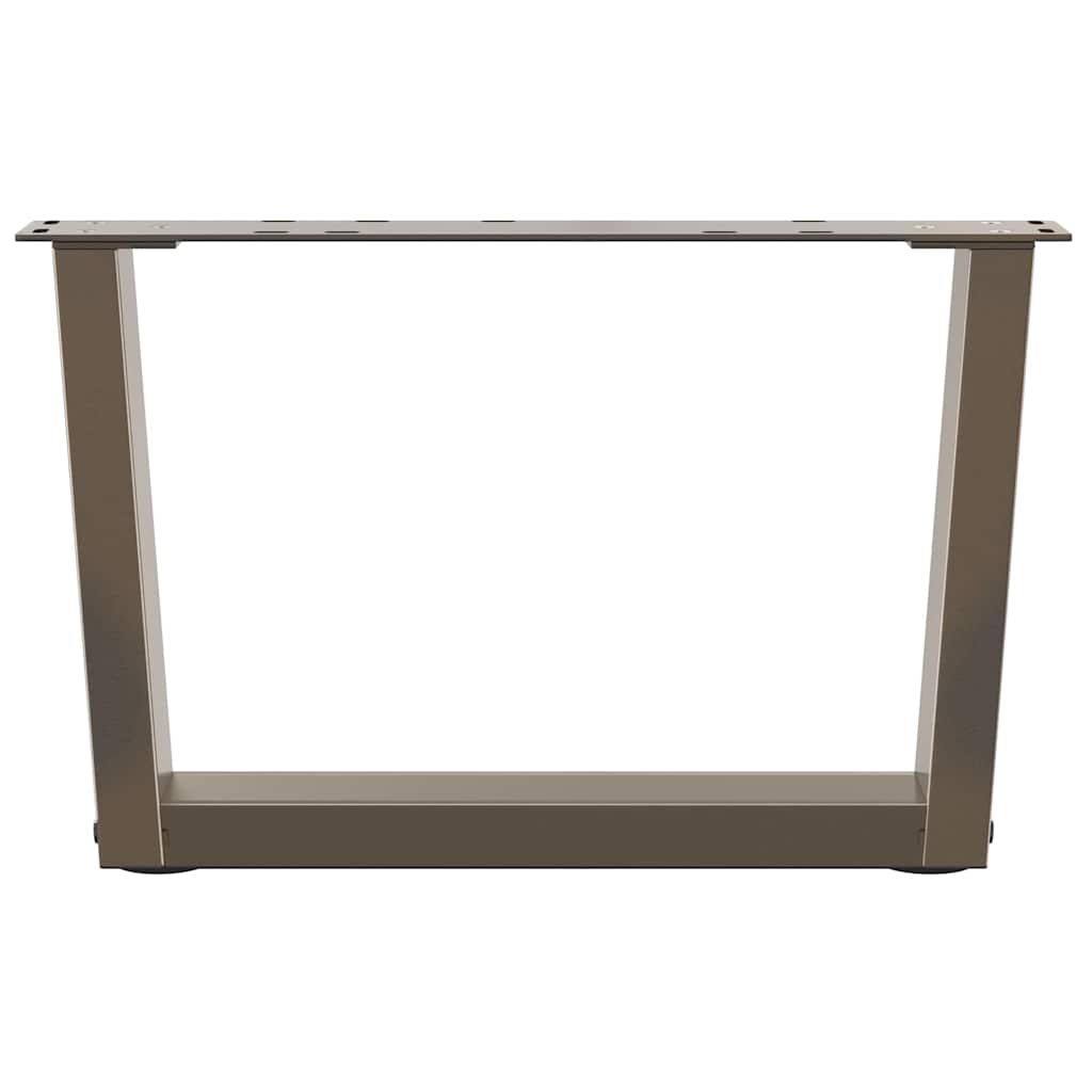 Salontafelpoten 2 st V-vormig 60x(30-31,3) cm staal naturel is nu te koop bij PeponiXL, paradijselijk wonen!