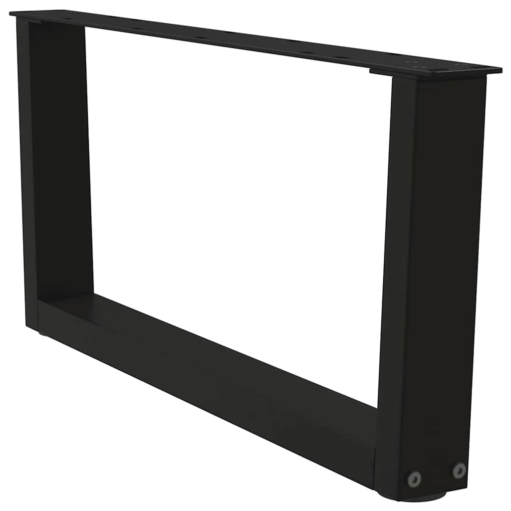 Salontafelpoten 2 st V-vormig 70x(30-31,3) cm staal zwart is nu te koop bij PeponiXL, paradijselijk wonen!