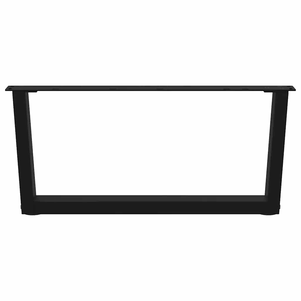 Salontafelpoten 2 st V-vormig 70x(30-31,3) cm staal zwart is nu te koop bij PeponiXL, paradijselijk wonen!