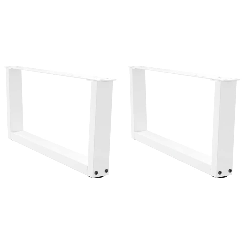 Salontafelpoten 2 st V-vormig 70x(30-31,3) cm staal wit is nu te koop bij PeponiXL, paradijselijk wonen!