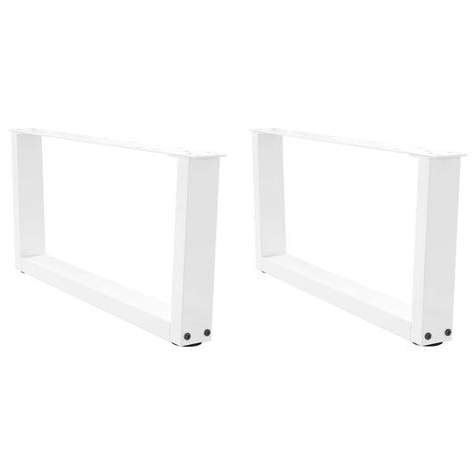 Salontafelpoten 2 st V-vormig 70x(30-31,3) cm staal wit is nu te koop bij PeponiXL, paradijselijk wonen!