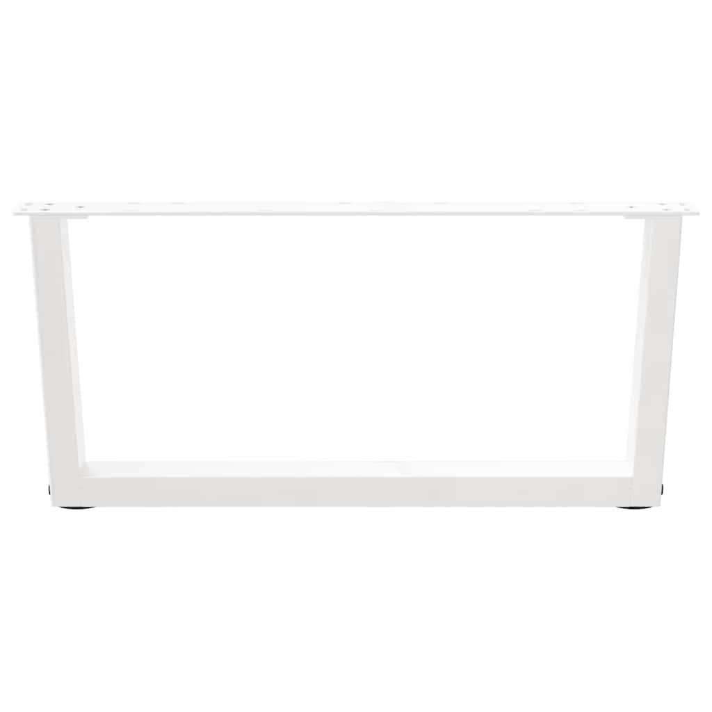 Salontafelpoten 2 st V-vormig 70x(30-31,3) cm staal wit is nu te koop bij PeponiXL, paradijselijk wonen!