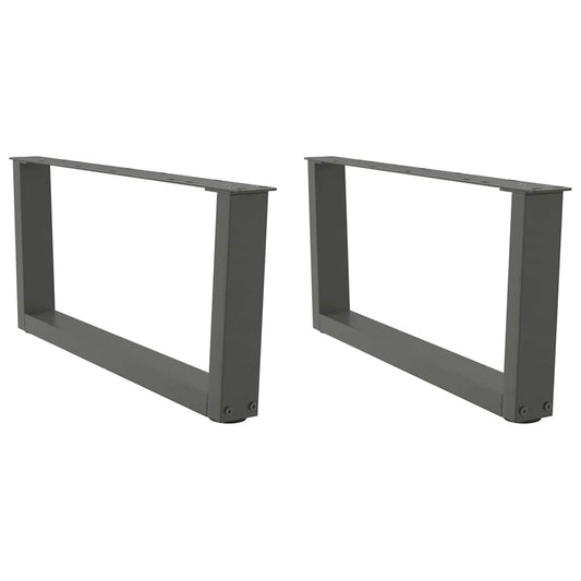 Salontafelpoten 2 st V-vormig 70x(30-31,3) cm staal antraciet is nu te koop bij PeponiXL, paradijselijk wonen!