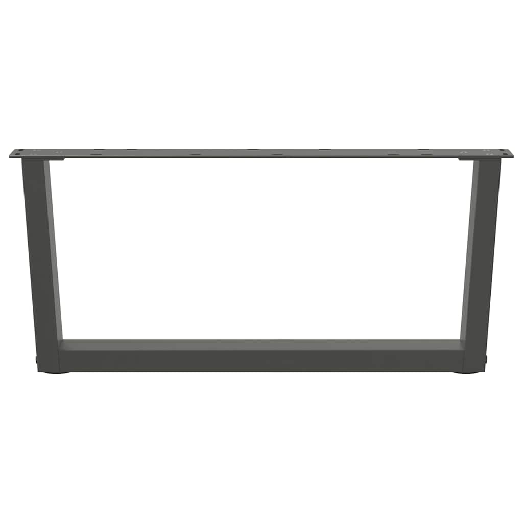 Salontafelpoten 2 st V-vormig 70x(30-31,3) cm staal antraciet is nu te koop bij PeponiXL, paradijselijk wonen!