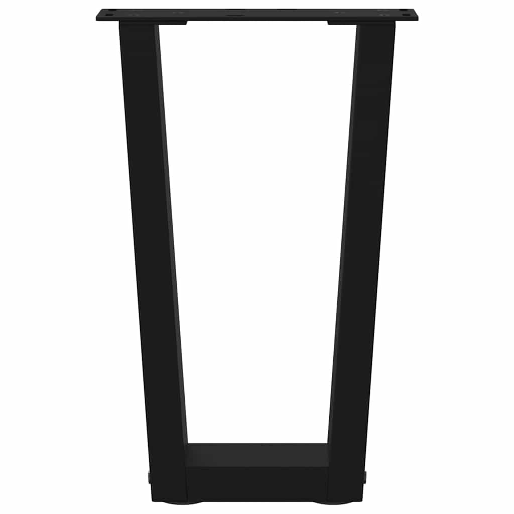 Salontafelpoten 2 st V-vormig 28x(42-43,3) cm staal zwart is nu te koop bij PeponiXL, paradijselijk wonen!