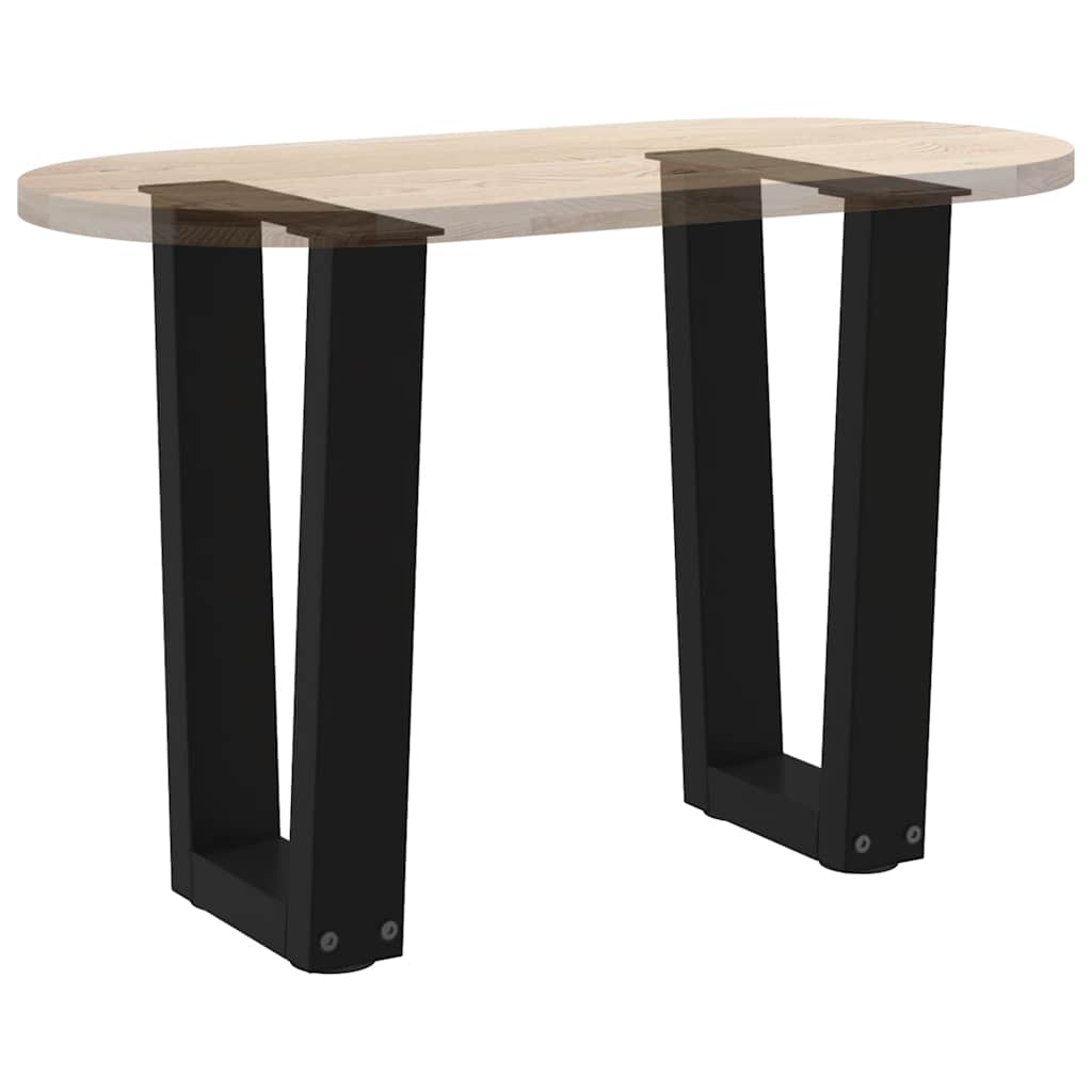 Salontafelpoten 2 st V-vormig 28x(42-43,3) cm staal zwart is nu te koop bij PeponiXL, paradijselijk wonen!