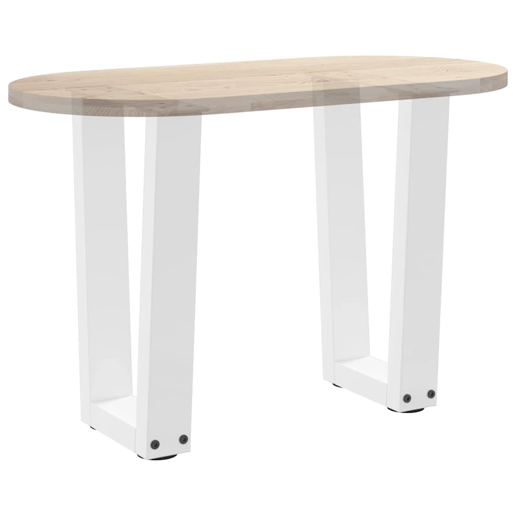 Salontafelpoten 2 st V-vormig 28x(42-43,3) cm staal wit is nu te koop bij PeponiXL, paradijselijk wonen!
