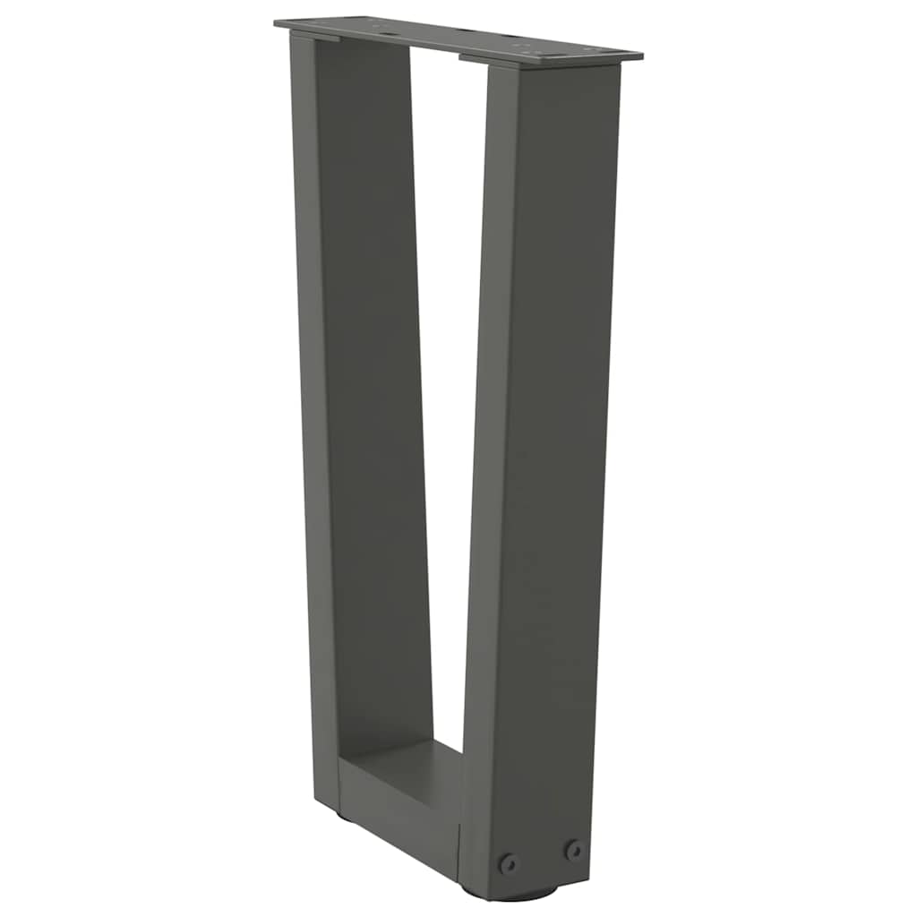 Salontafelpoten 2 st V-vormig 28x(42-43,3) cm staal antraciet is nu te koop bij PeponiXL, paradijselijk wonen!