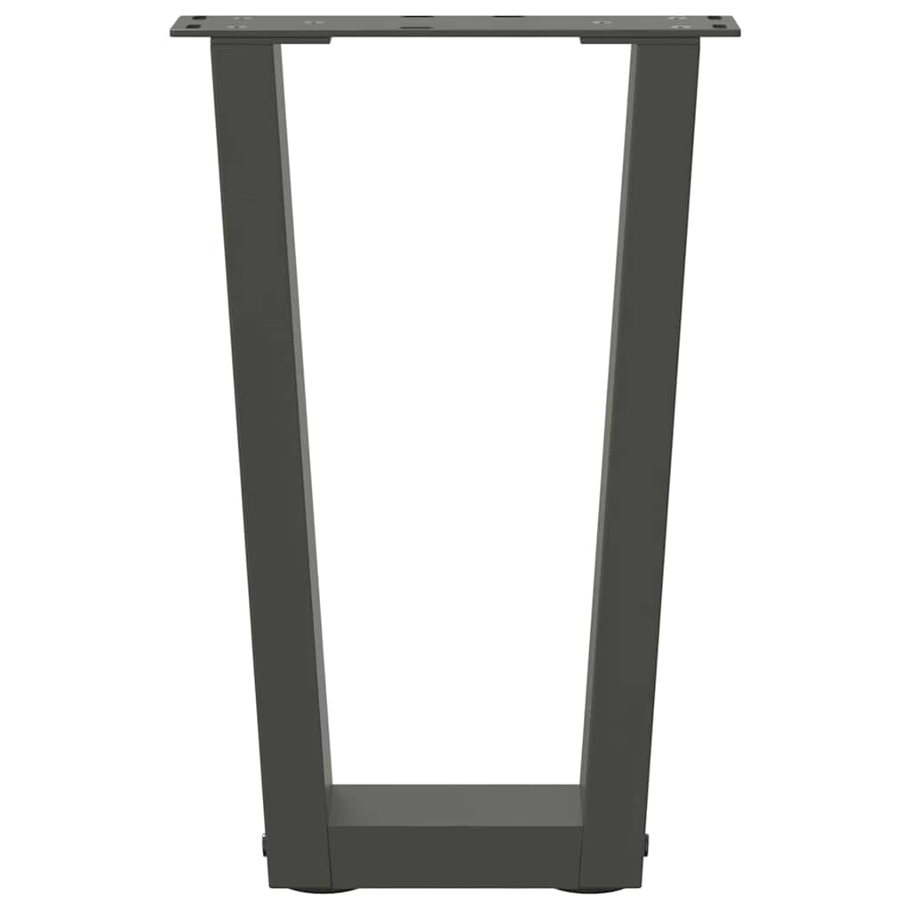 Salontafelpoten 2 st V-vormig 28x(42-43,3) cm staal antraciet is nu te koop bij PeponiXL, paradijselijk wonen!