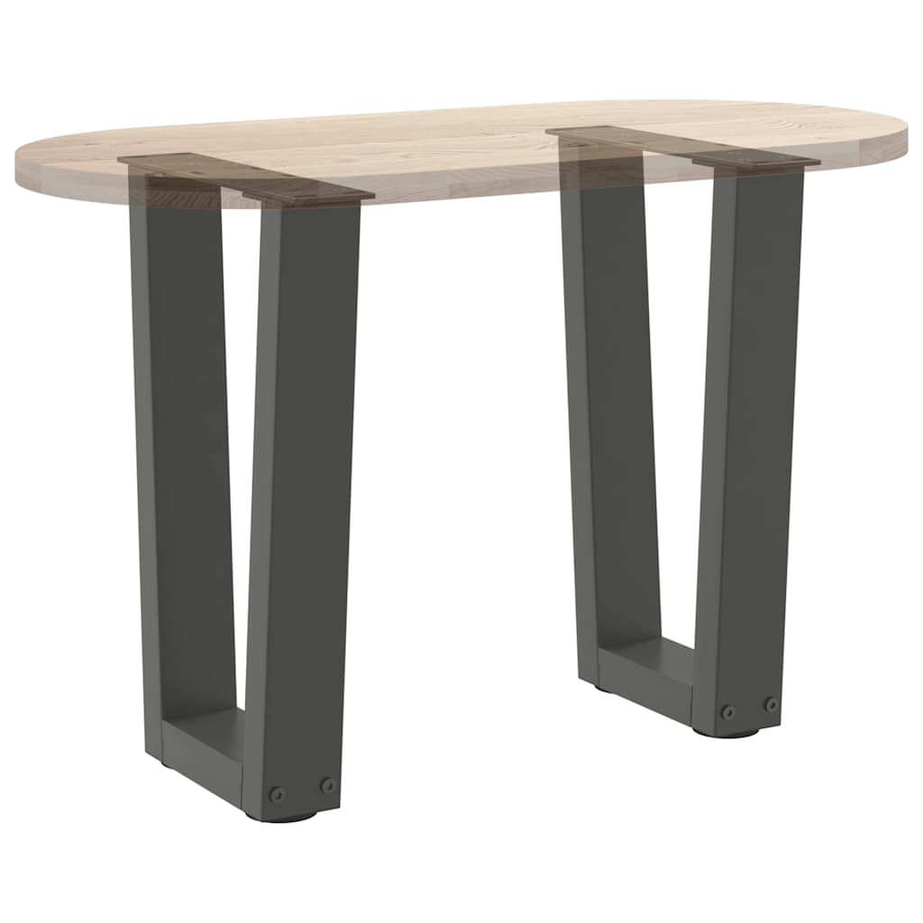 Salontafelpoten 2 st V-vormig 28x(42-43,3) cm staal antraciet is nu te koop bij PeponiXL, paradijselijk wonen!
