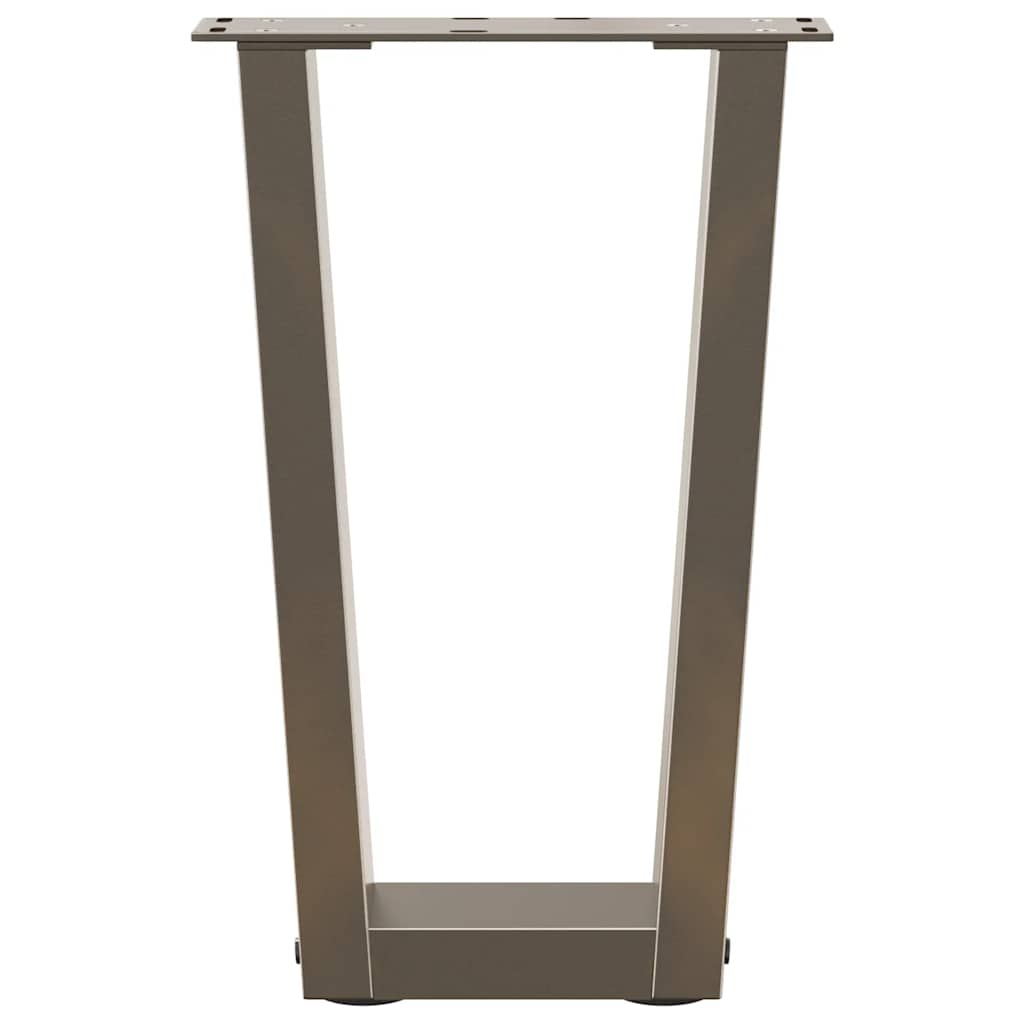 Salontafelpoten 2 st V-vormig 28x(42-43,3) cm staal naturel is nu te koop bij PeponiXL, paradijselijk wonen!