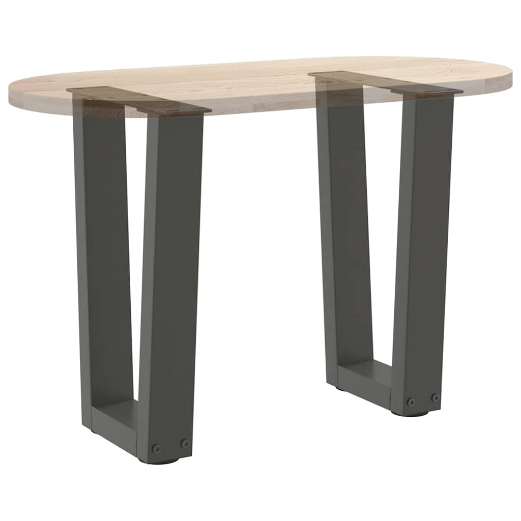 Salontafelpoten 2 st V-vormig 38x(42-43,3) cm staal antraciet is nu te koop bij PeponiXL, paradijselijk wonen!