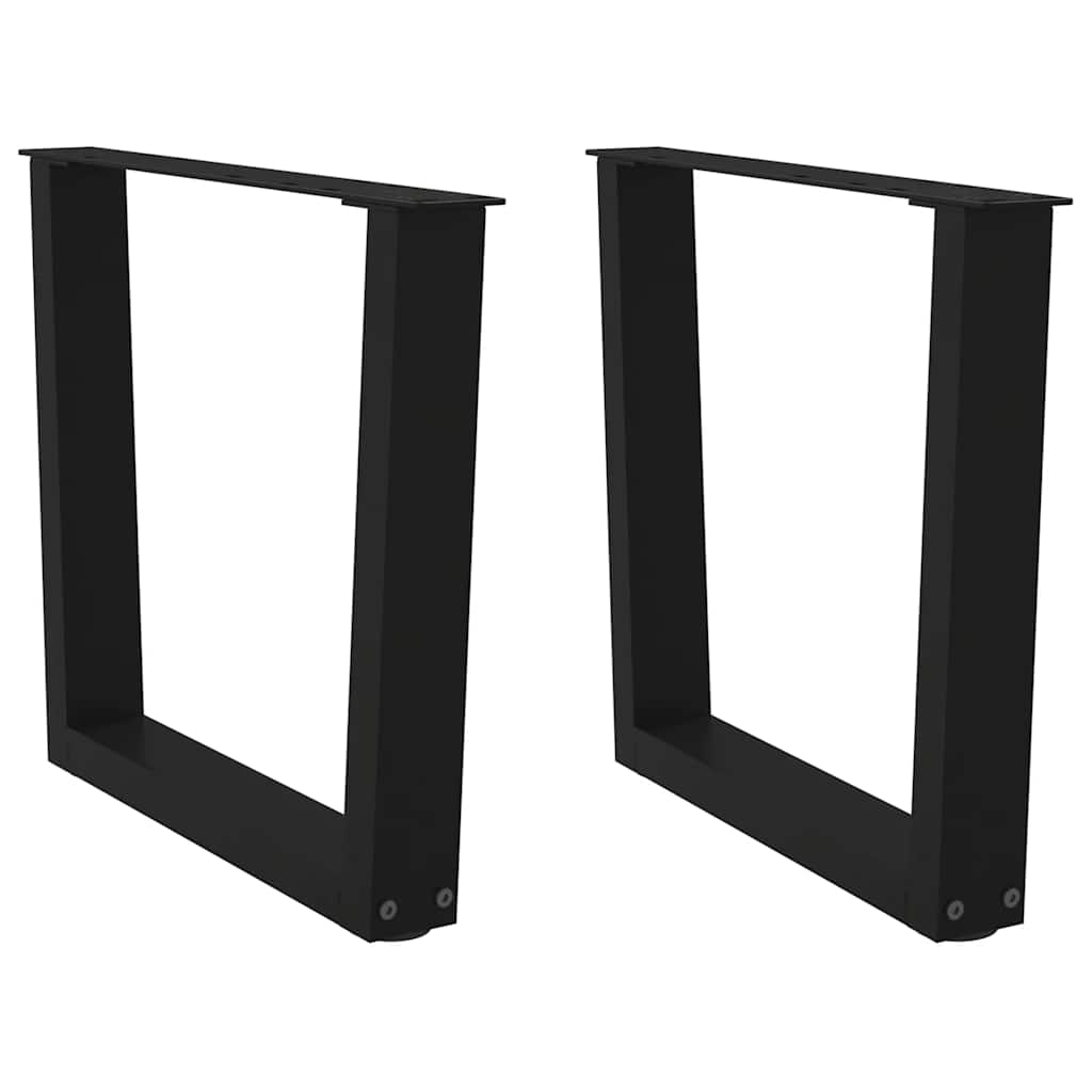 Salontafelpoten 2 st V-vormig 50x(42-43,3) cm staal zwart is nu te koop bij PeponiXL, paradijselijk wonen!