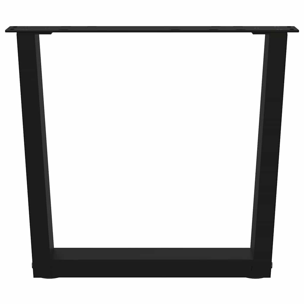 Salontafelpoten 2 st V-vormig 50x(42-43,3) cm staal zwart is nu te koop bij PeponiXL, paradijselijk wonen!