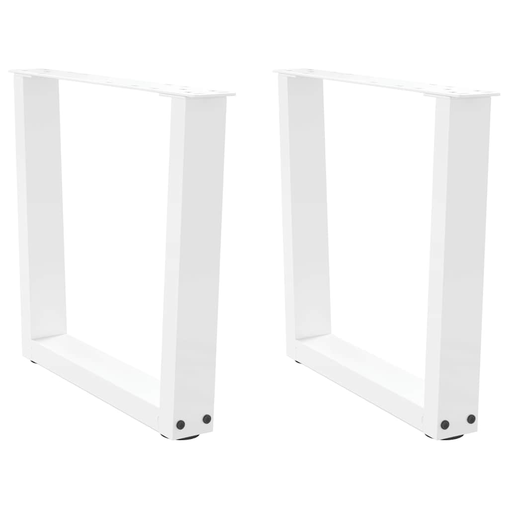 Salontafelpoten 2 st V-vormig 50x(42-43,3) cm staal wit is nu te koop bij PeponiXL, paradijselijk wonen!