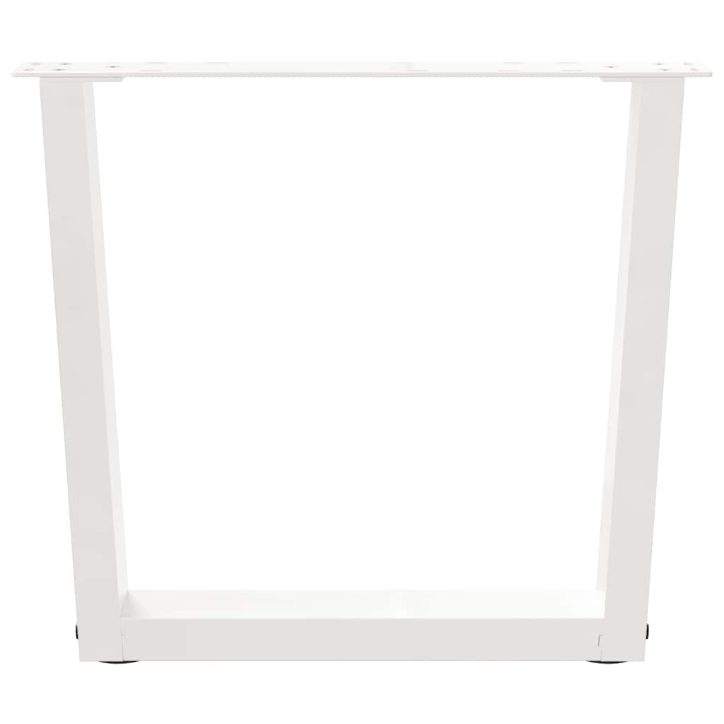Salontafelpoten 2 st V-vormig 50x(42-43,3) cm staal wit is nu te koop bij PeponiXL, paradijselijk wonen!