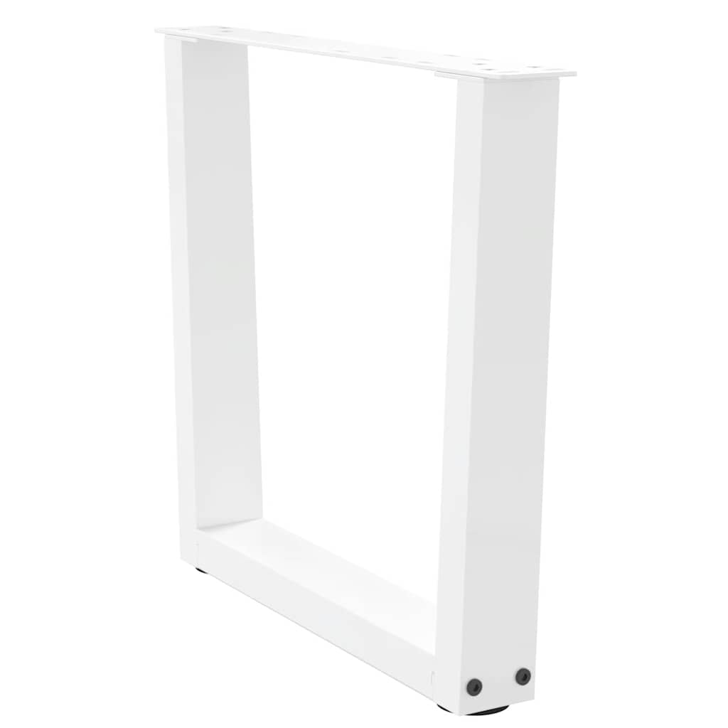 Salontafelpoten 2 st V-vormig 50x(42-43,3) cm staal wit is nu te koop bij PeponiXL, paradijselijk wonen!