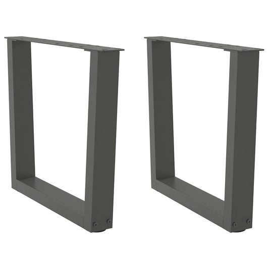 Salontafelpoten 2 st V-vormig 50x(42-43,3) cm staal antraciet is nu te koop bij PeponiXL, paradijselijk wonen!