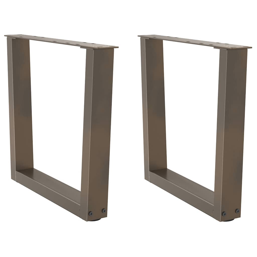 Salontafelpoten 2 st V-vormig 50x(42-43,3) cm staal naturel is nu te koop bij PeponiXL, paradijselijk wonen!