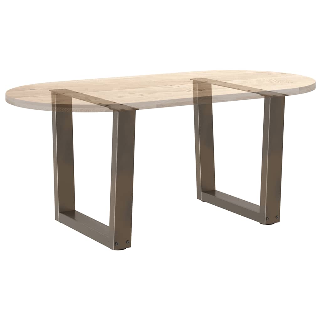 Salontafelpoten 2 st V-vormig 50x(42-43,3) cm staal naturel is nu te koop bij PeponiXL, paradijselijk wonen!