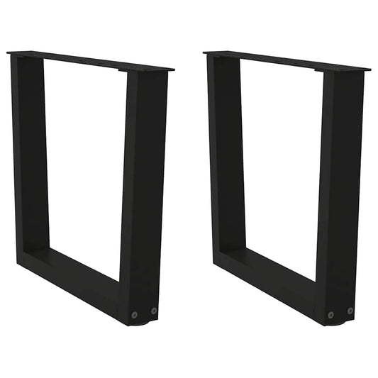 Salontafelpoten 2 st V-vormig 60x(42-43,3) cm staal zwart is nu te koop bij PeponiXL, paradijselijk wonen!