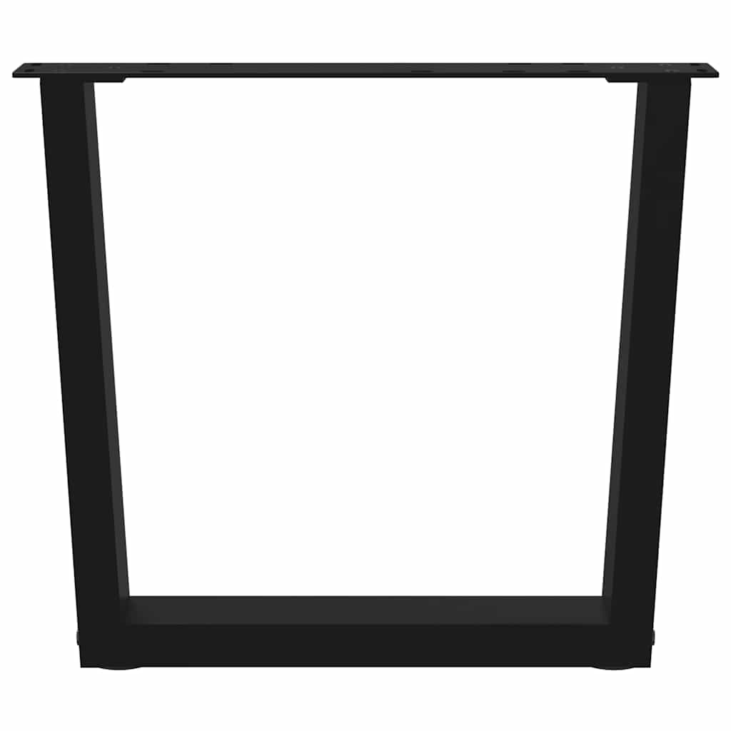 Salontafelpoten 2 st V-vormig 60x(42-43,3) cm staal zwart is nu te koop bij PeponiXL, paradijselijk wonen!