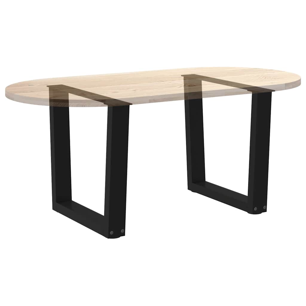 Salontafelpoten 2 st V-vormig 60x(42-43,3) cm staal zwart is nu te koop bij PeponiXL, paradijselijk wonen!