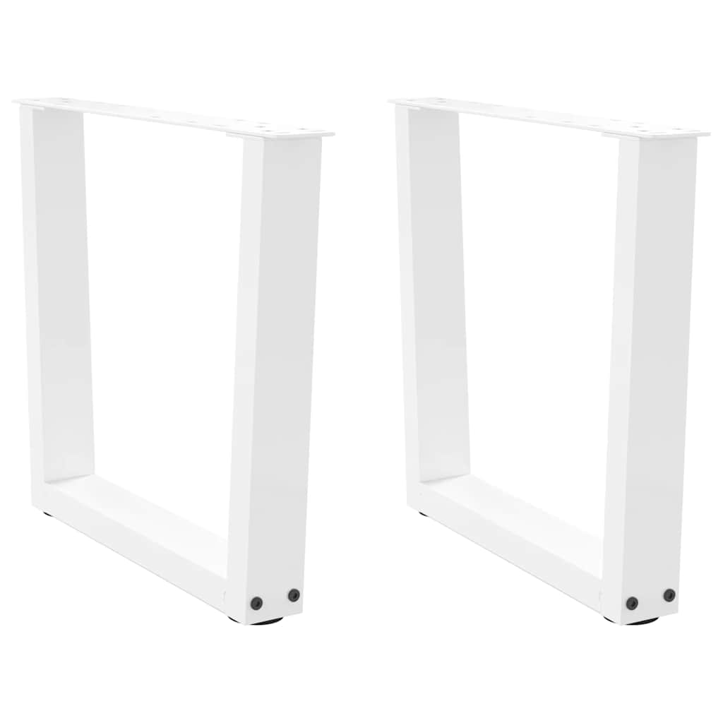 Salontafelpoten 2 st V-vormig 60x(42-43,3) cm staal wit is nu te koop bij PeponiXL, paradijselijk wonen!