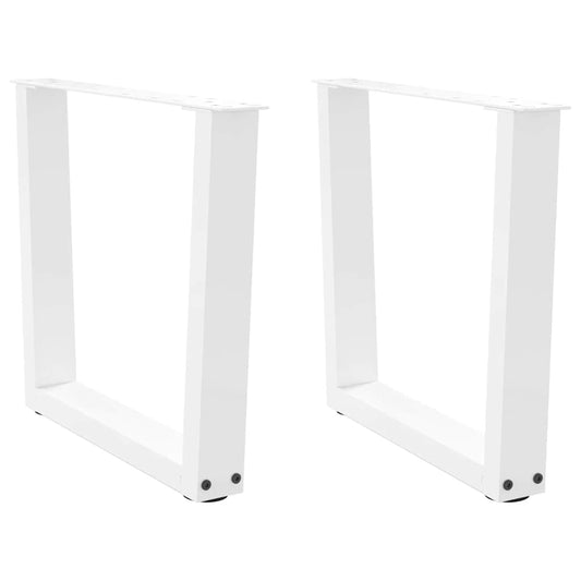 Salontafelpoten 2 st V-vormig 60x(42-43,3) cm staal wit is nu te koop bij PeponiXL, paradijselijk wonen!