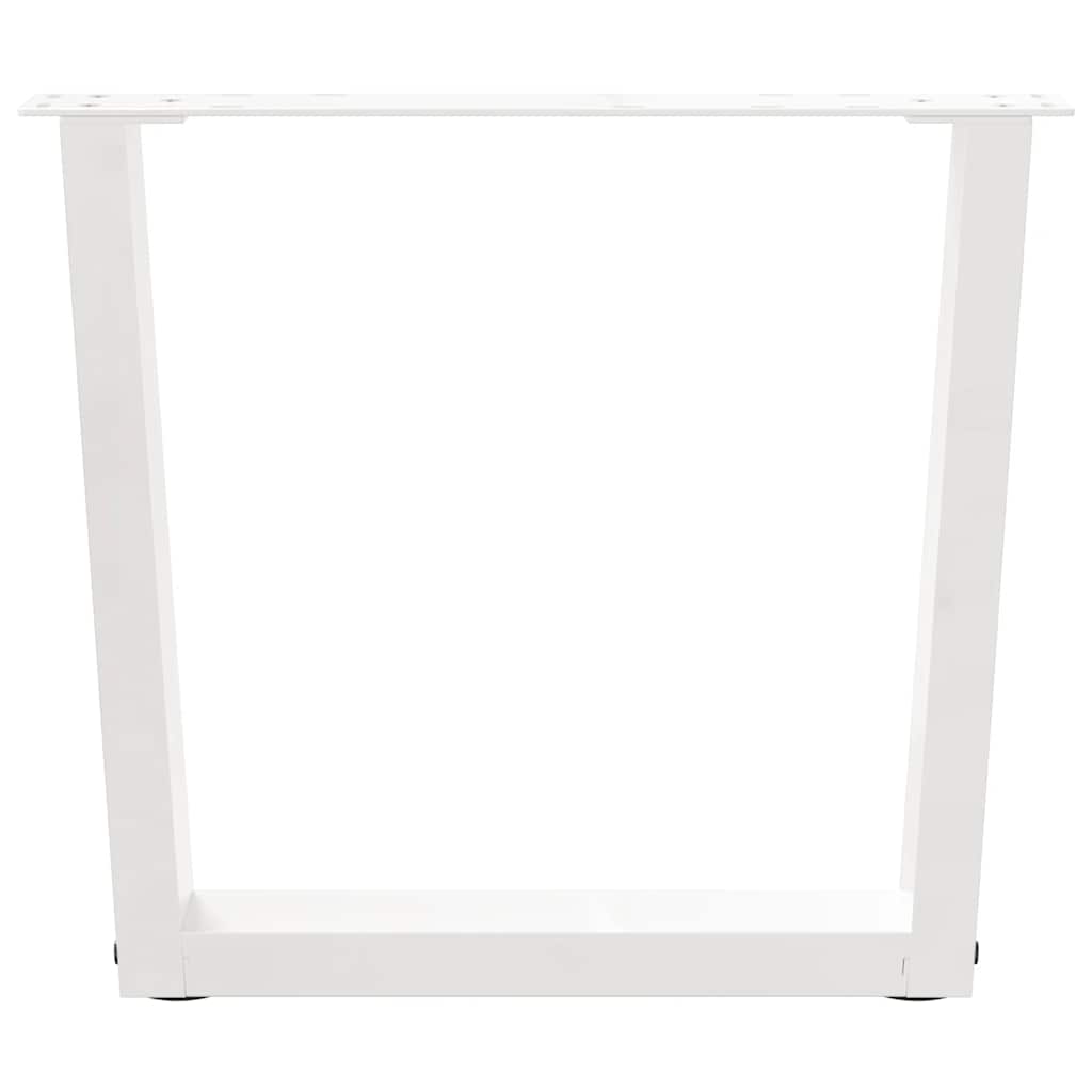 Salontafelpoten 2 st V-vormig 60x(42-43,3) cm staal wit is nu te koop bij PeponiXL, paradijselijk wonen!