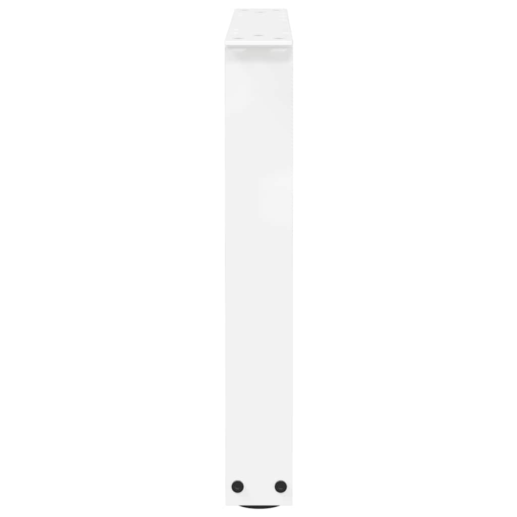 Salontafelpoten 2 st V-vormig 60x(42-43,3) cm staal wit is nu te koop bij PeponiXL, paradijselijk wonen!